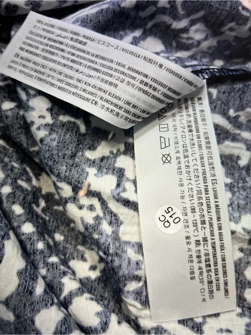 Abercrombie & Fitch Navy and White cutout ring Maxi dress… Sz L